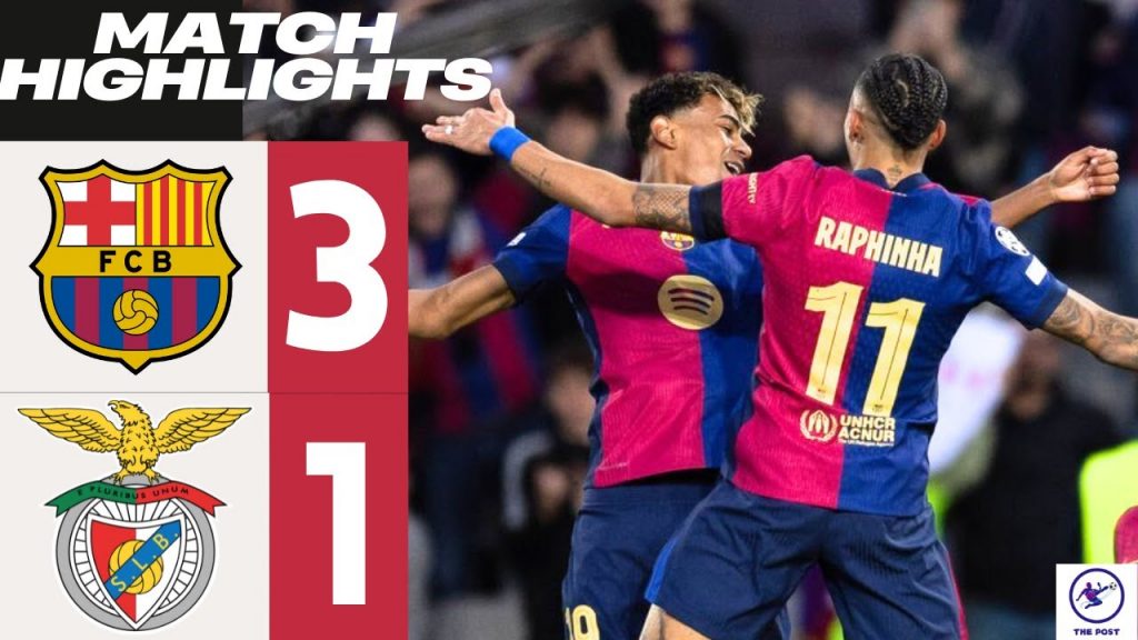 HIGHLIGHTS | Barcelona vs Benfica 3-1 All Goals & Highlights